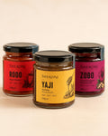 The Shekoni Trio, Rodo, Yaji and Zobo jars together
